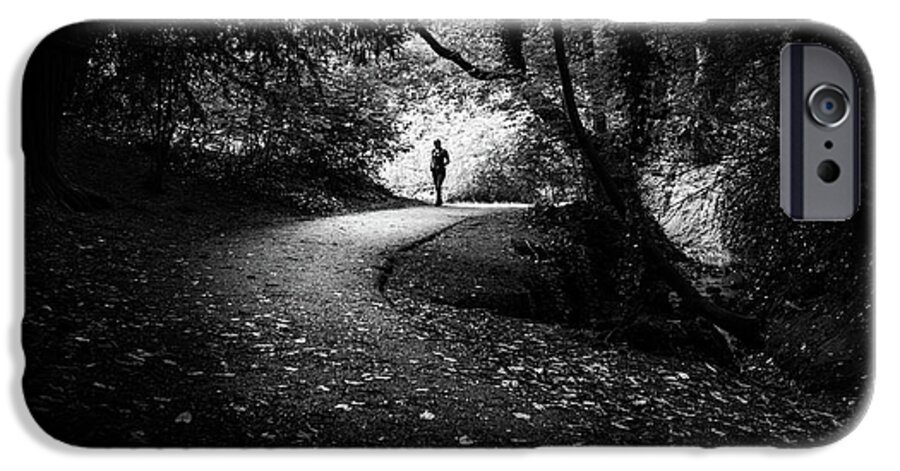 Alone iPhone 6s Case featuring the photograph St. Anne's park - Dublin, Ireland - Black and white street photography by Giuseppe Milo