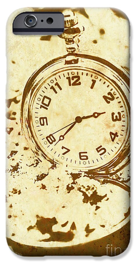 Vintage iPhone 6s Case featuring the photograph Time worn vintage pocket watch by Jorgo Photography