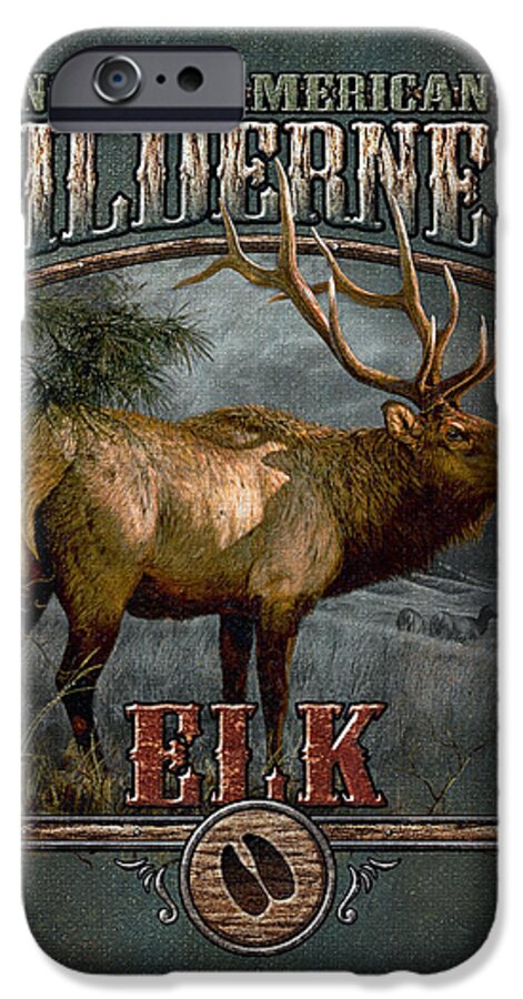 Bruce Miller iPhone 6s Case featuring the painting Wilderness Elk by JQ Licensing
