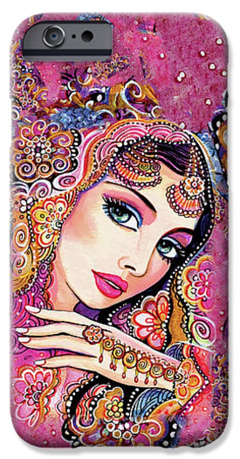 Indian Woman iPhone 6s Case featuring the painting Kumari by Eva Campbell