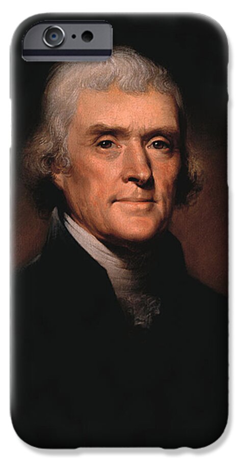 #faatoppicks iPhone 6s Case featuring the painting President Thomas Jefferson by War Is Hell Store
