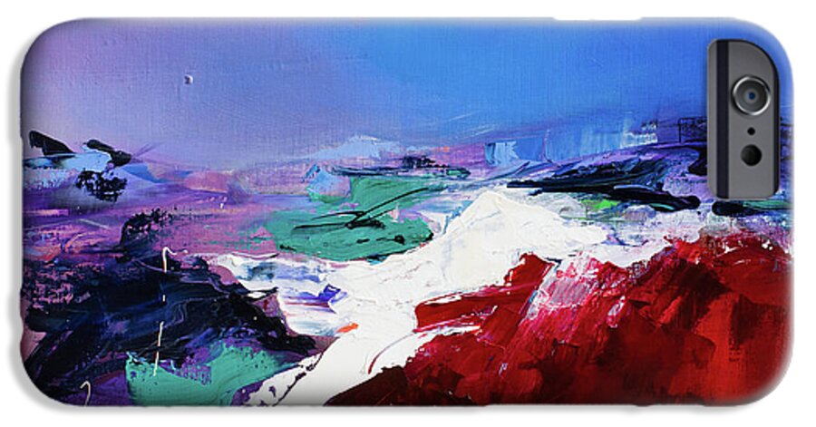 Abstract iPhone 6s Case featuring the painting Call of the Canyon by Elise Palmigiani