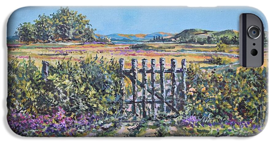 Nature iPhone 6s Case featuring the painting Mary's Field by Sinisa Saratlic