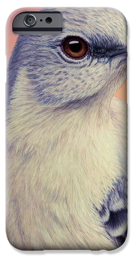 Mockingbird iPhone 6s Case featuring the painting Portrait of a Mockingbird by James W Johnson