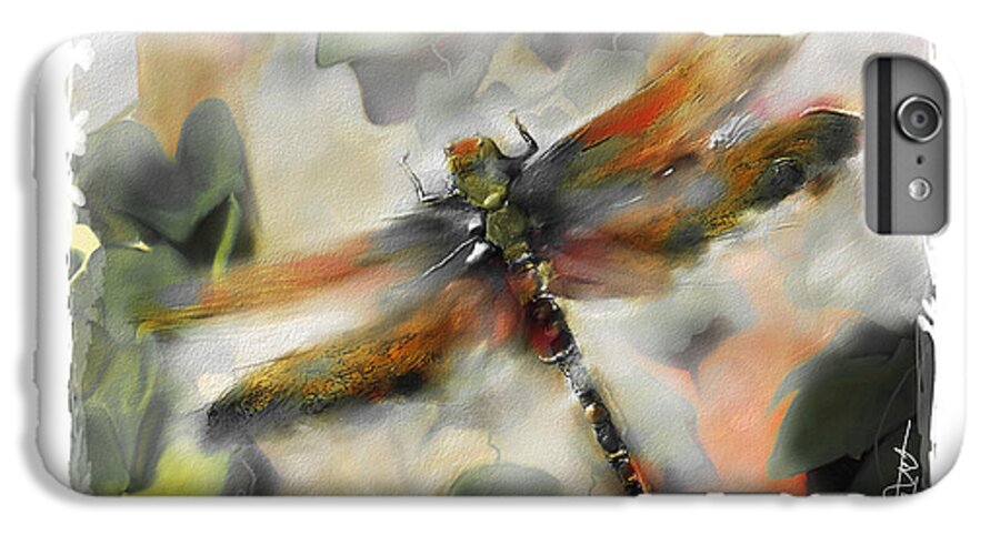 Impressionism iPhone 6s Plus Case featuring the painting Dragonfly Garden #1 by Bob Salo