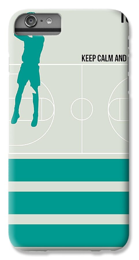 Motivational iPhone 6s Plus Case featuring the digital art Basketball Poster by Naxart Studio