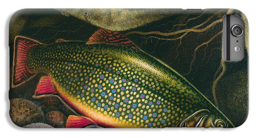 Jon Q Wright iPhone 6s Plus Case featuring the painting Brook Trout Lair by JQ Licensing