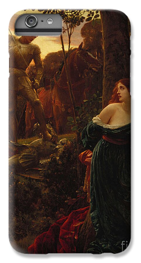 Male iPhone 6s Plus Case featuring the painting Chivalry by Frank Dicksee