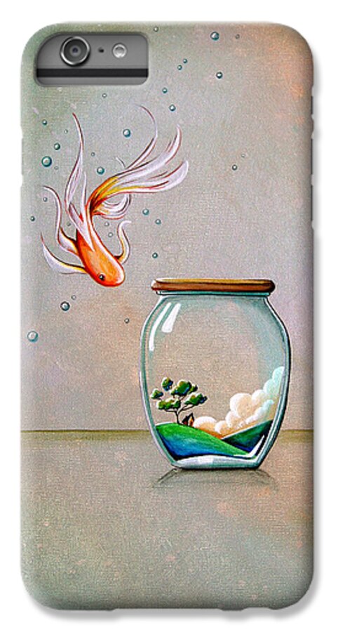 Fish iPhone 6s Plus Case featuring the painting Curiosity by Cindy Thornton