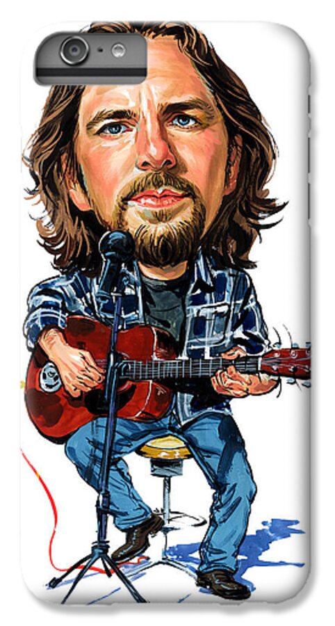 Eddie Vedder iPhone 6s Plus Case featuring the painting Eddie Vedder by Art 