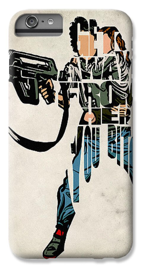 Sigourney Weaver iPhone 6s Plus Case featuring the digital art Ellen Ripley from Alien by Inspirowl Design