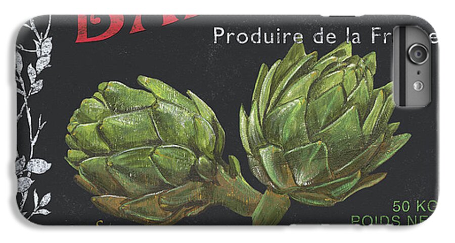 Vegetables iPhone 6s Plus Case featuring the painting French Veggie Labels 1 by Debbie DeWitt