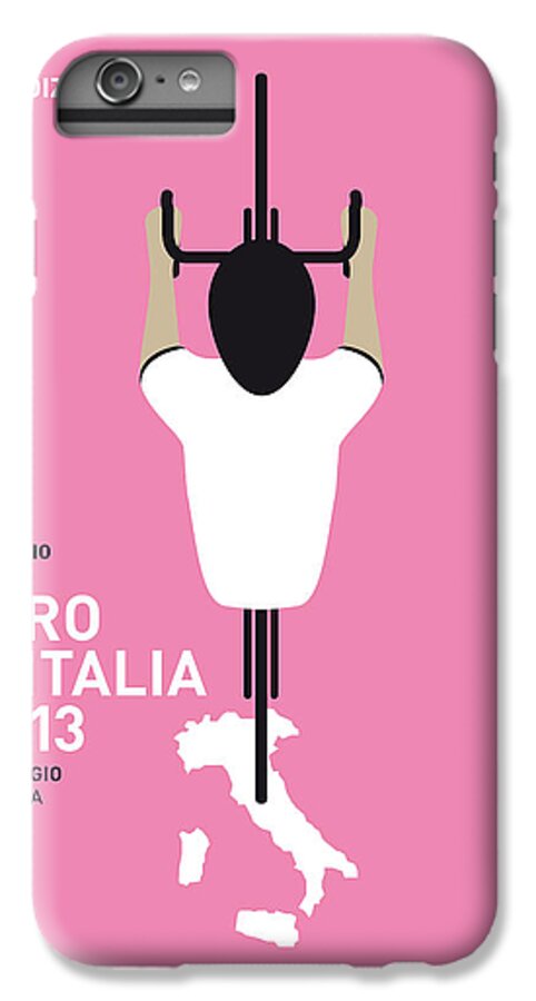 2013 iPhone 6s Plus Case featuring the digital art My Giro D'italia Minimal Poster by Chungkong Art