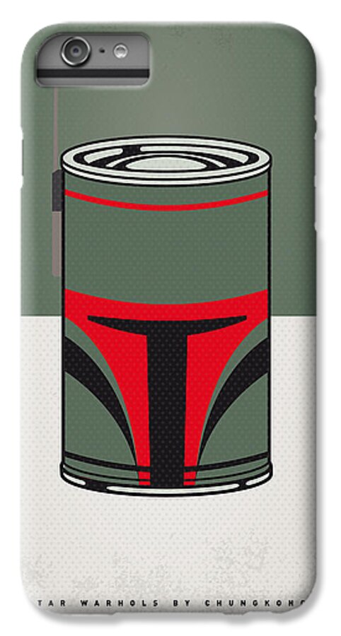 Star iPhone 6s Plus Case featuring the digital art My Star Warhols Boba Fett Minimal Can Poster by Chungkong Art