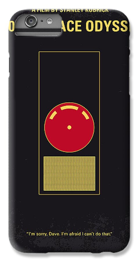 2001 A Space Odyssey iPhone 6s Plus Case featuring the digital art No003 My 2001 A space odyssey 2000 minimal movie poster by Chungkong Art
