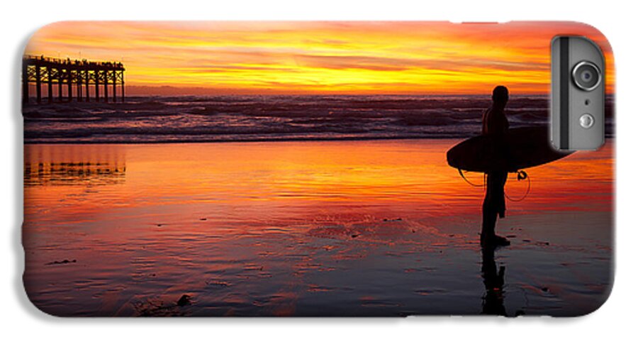Sunset iPhone 6s Plus Case featuring the photograph Pacific Beach was on fire tonight by Nathan Rupert