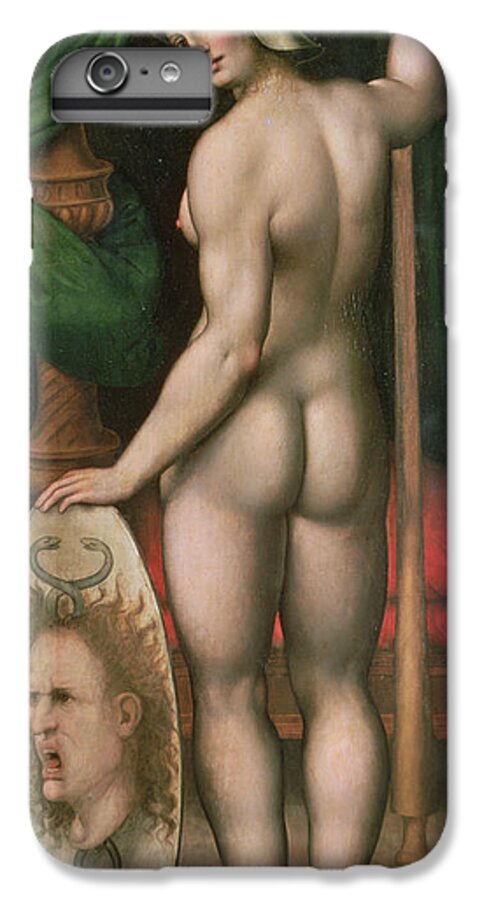 Nude iPhone 6s Plus Case featuring the painting Pallas Athena by Fontainebleau School