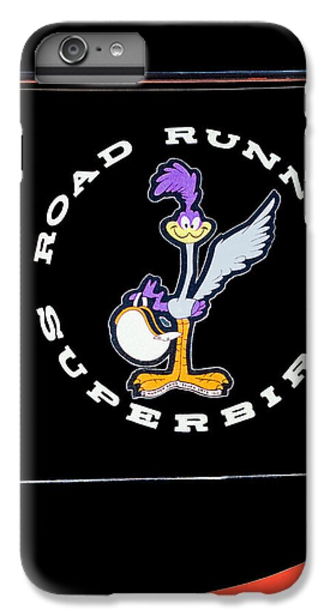 Road Runner Superbird Emblem iPhone 6s Plus Case featuring the photograph Road Runner Superbird Emblem by Jill Reger