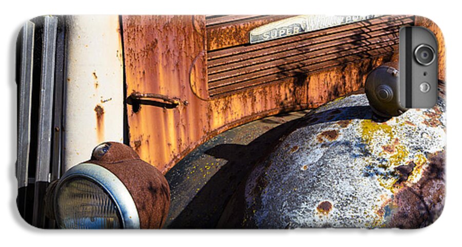 Super White Truck iPhone 6s Plus Case featuring the photograph Rusty Truck Detail by Garry Gay