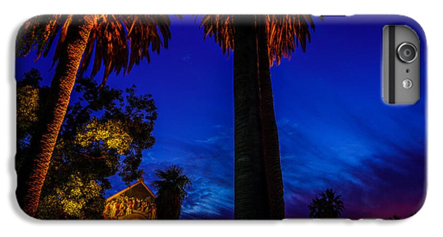 California iPhone 6s Plus Case featuring the photograph Stanford University Memorial Church at Sunset by Scott McGuire