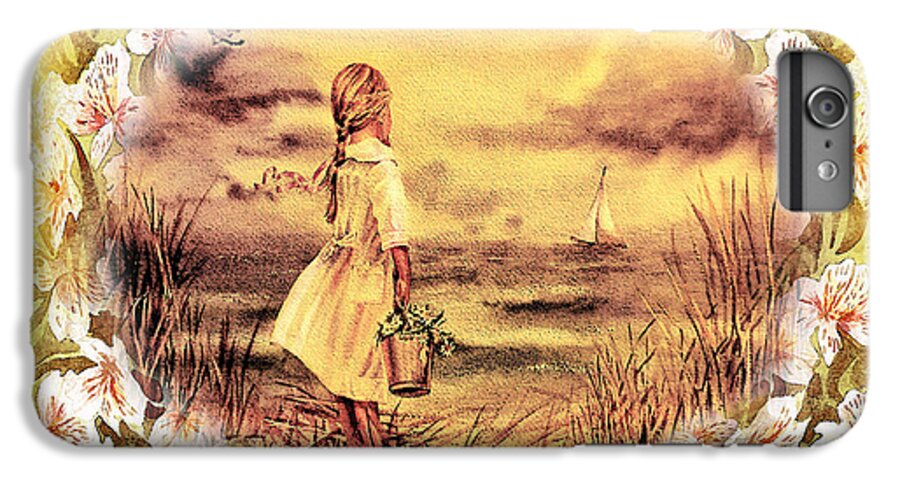 Shore.girl iPhone 6s Plus Case featuring the painting Sweet Memories A Trip To The Shore by Irina Sztukowski
