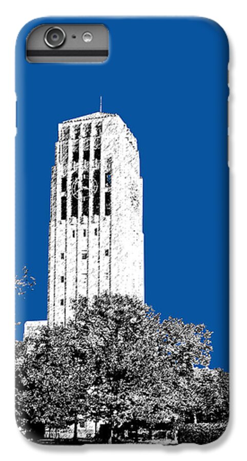 University iPhone 6s Plus Case featuring the digital art University of Michigan - Royal Blue by DB Artist