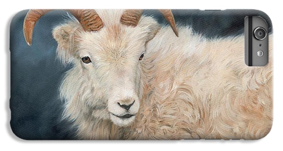 Mountain Goat iPhone 6s Plus Case featuring the painting Mountain Goat #1 by David Stribbling