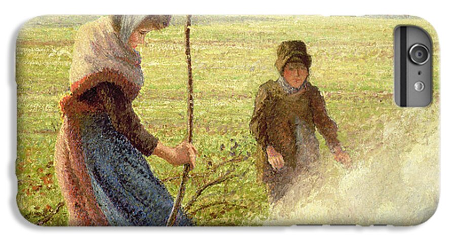 Camille iPhone 6s Plus Case featuring the painting White Frost by Camille Pissarro