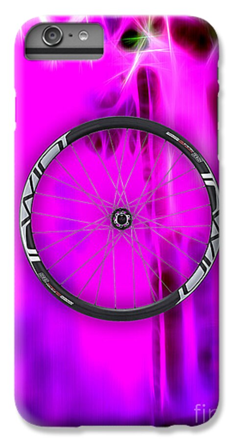 Bicycle iPhone 6s Plus Case featuring the mixed media Carbon Fiber Bicycle Wheel Collection #6 by Marvin Blaine