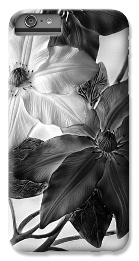 Flowers iPhone 6s Plus Case featuring the photograph Clematis Overlay by Jessica Jenney
