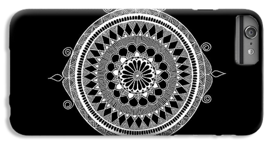 Mandala iPhone 6s Plus Case featuring the mixed media Estrella Mandala by Anmol Jauher
