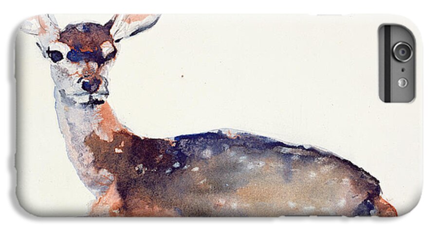 Fawn iPhone 6s Plus Case featuring the painting Fawn by Mark Adlington