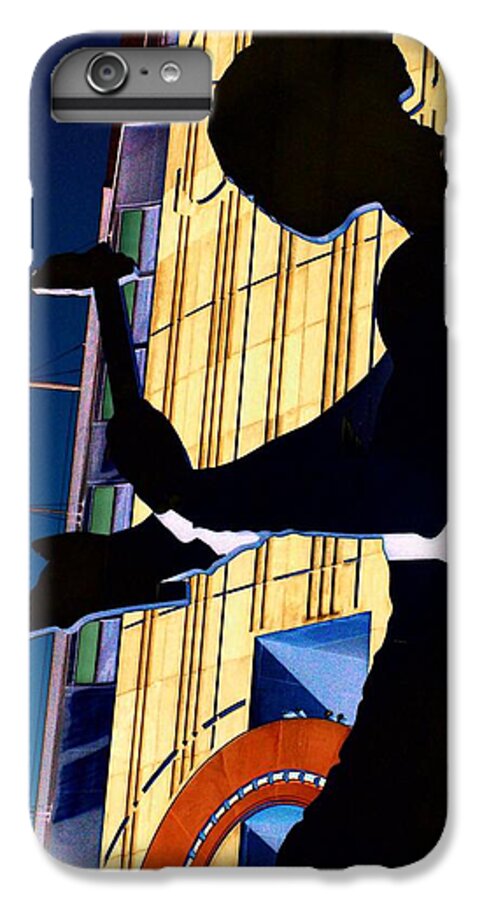 Seattle iPhone 6s Plus Case featuring the digital art Hammering Man by Tim Allen