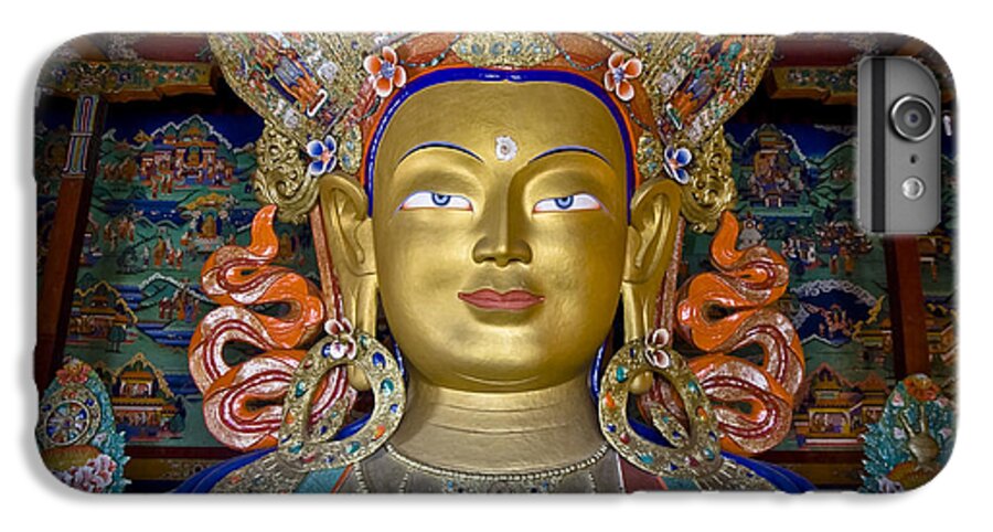 Maitreya iPhone 6s Plus Case featuring the photograph Maitreya Buddha by Hitendra SINKAR