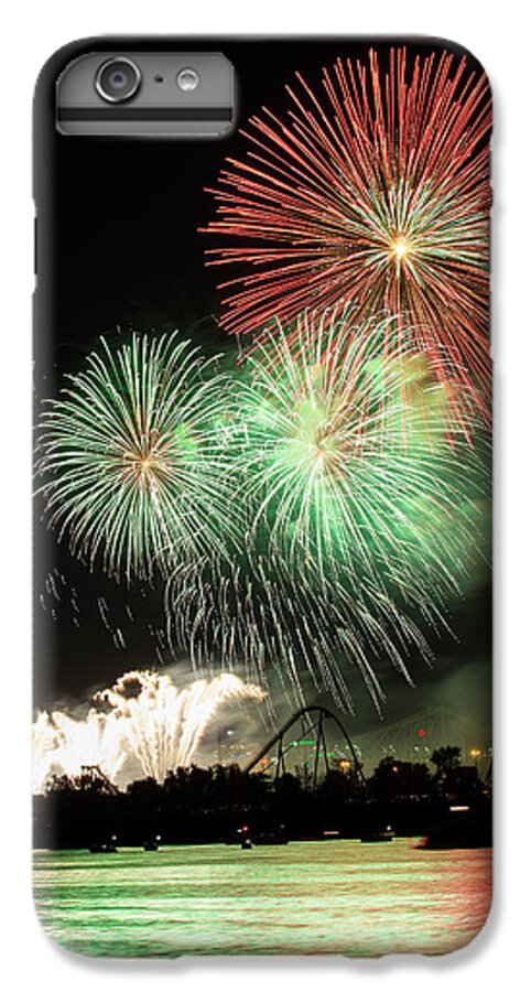 Montreal iPhone 6s Plus Case featuring the photograph Montreal-fireworks by Mircea Costina Photography