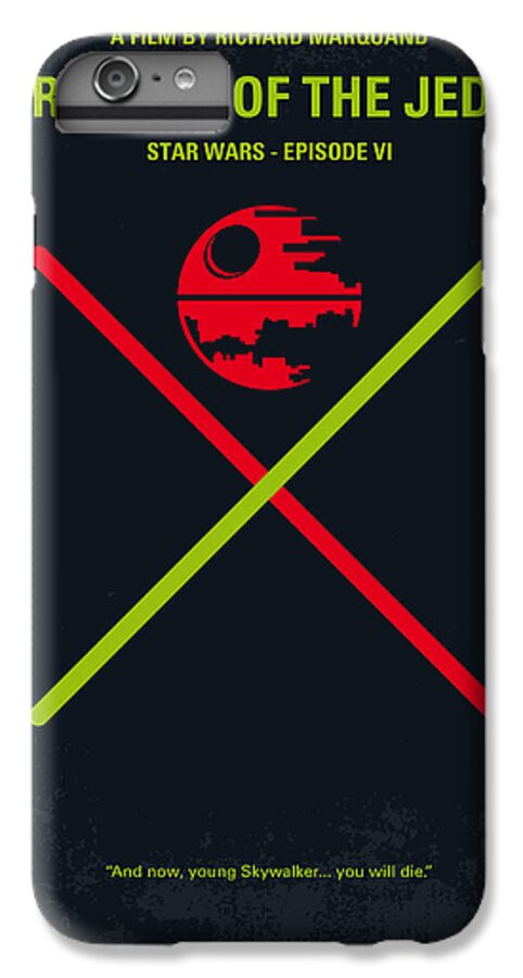 Return Of The Jedi iPhone 6s Plus Case featuring the digital art No156 My STAR WARS Episode VI Return of the Jedi minimal movie poster by Chungkong Art