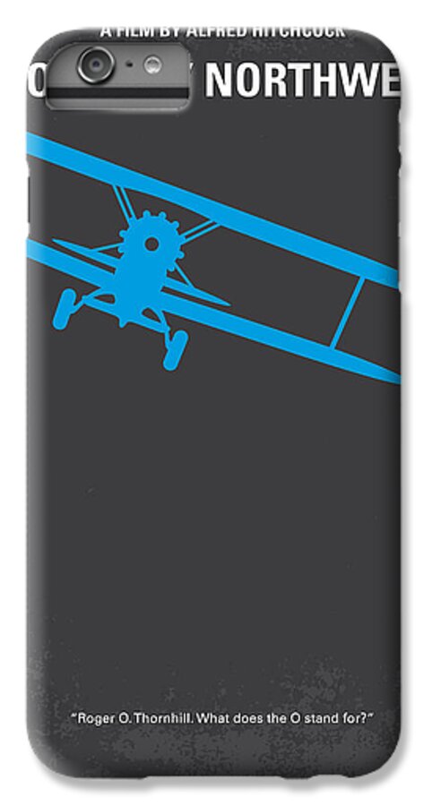 North By Northwest iPhone 6s Plus Case featuring the digital art No535 My North by Northwest minimal movie poster by Chungkong Art