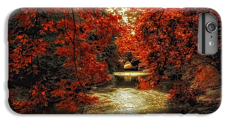Autumn iPhone 6s Plus Case featuring the photograph Riverbank Red by Jessica Jenney