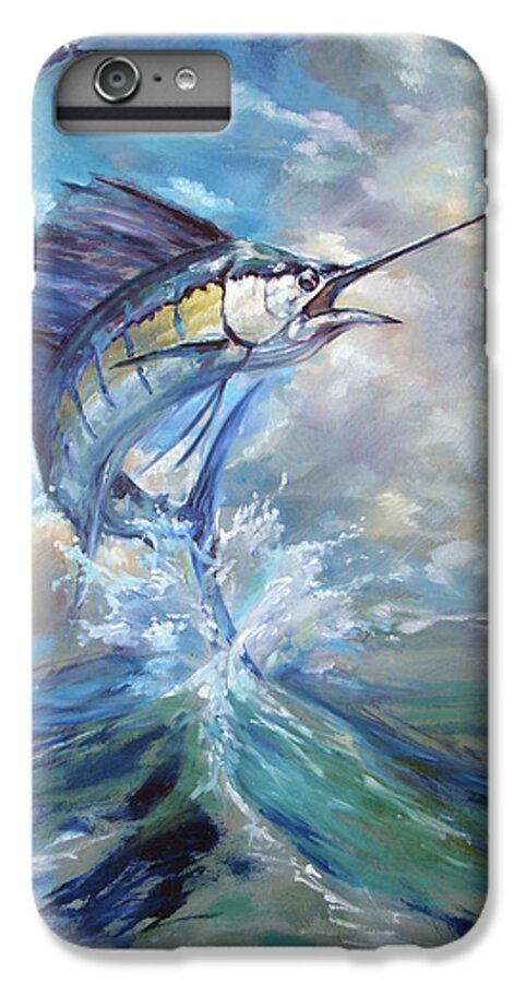 Fish iPhone 6s Plus Case featuring the painting Sailfish and Frigate by Tom Dauria
