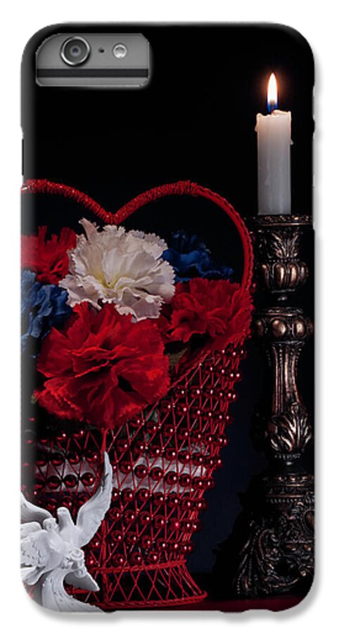 Doves iPhone 6s Plus Case featuring the photograph Still Life with Lovebirds by Tom Mc Nemar