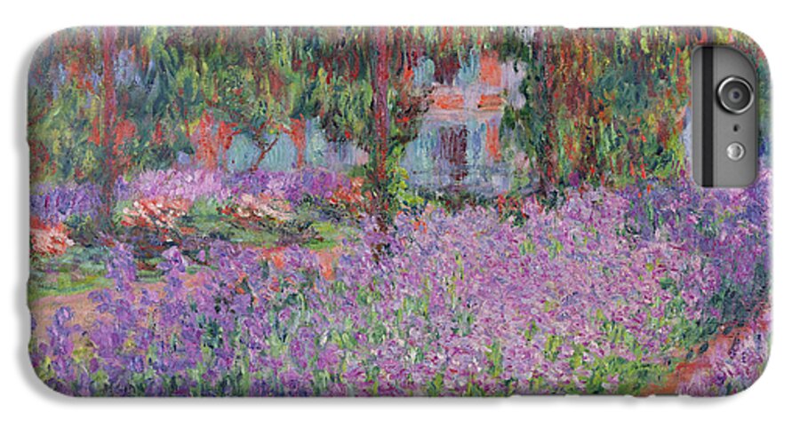 #faatoppicks iPhone 6s Plus Case featuring the painting The Artists Garden at Giverny by Claude Monet