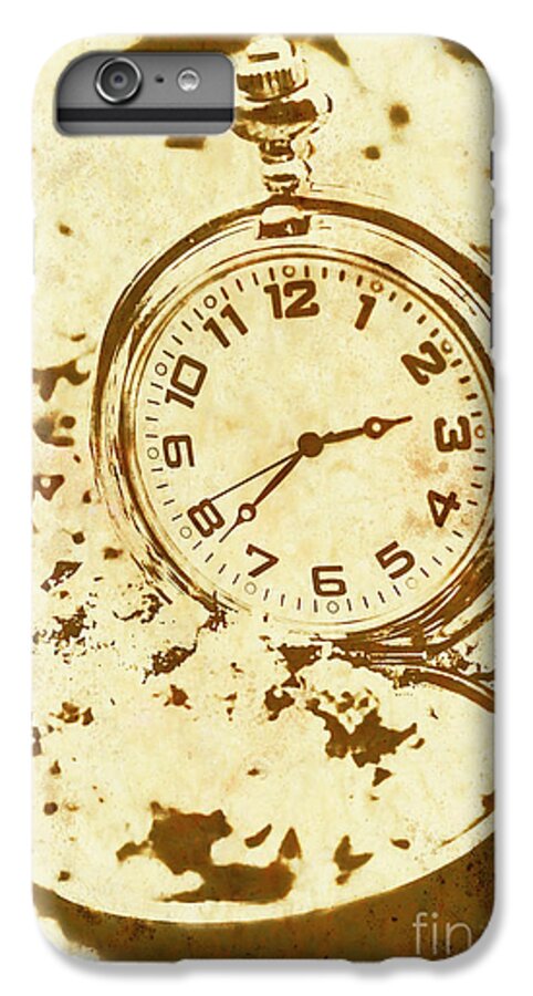 Vintage iPhone 6s Plus Case featuring the photograph Time worn vintage pocket watch by Jorgo Photography
