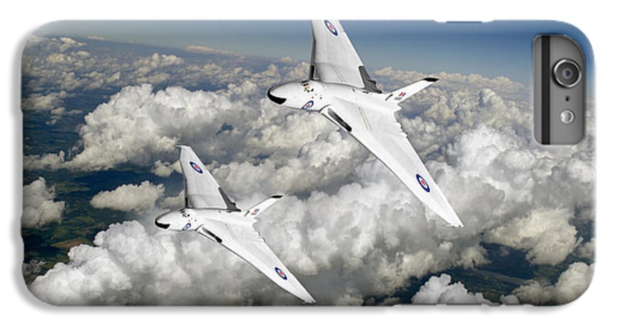 Avro Vulcan iPhone 6s Plus Case featuring the photograph Two Avro Vulcan B1 nuclear bombers by Gary Eason