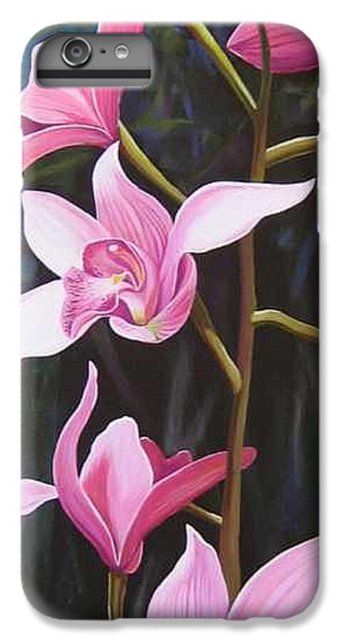 Orchids In Italy iPhone 6s Plus Case featuring the painting Waking Up in the Sun by Hunter Jay