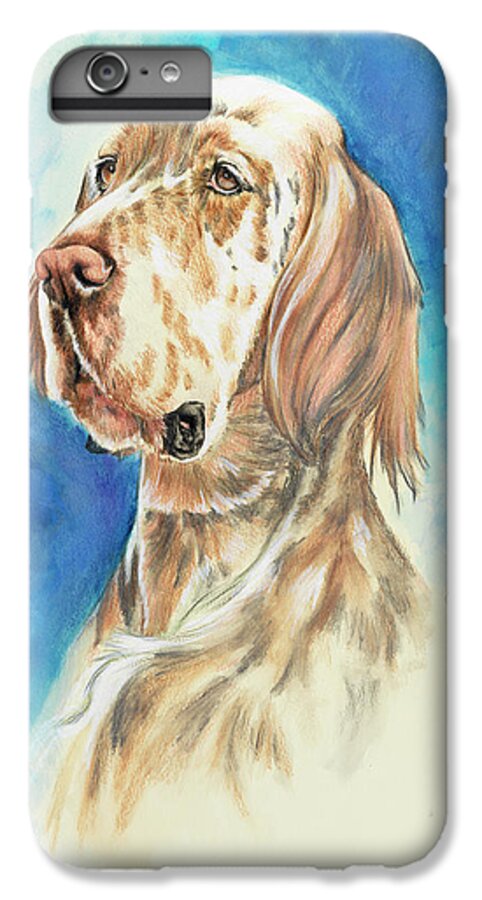 English Setter iPhone 6s Plus Case featuring the painting English Setter by Barbara Keith