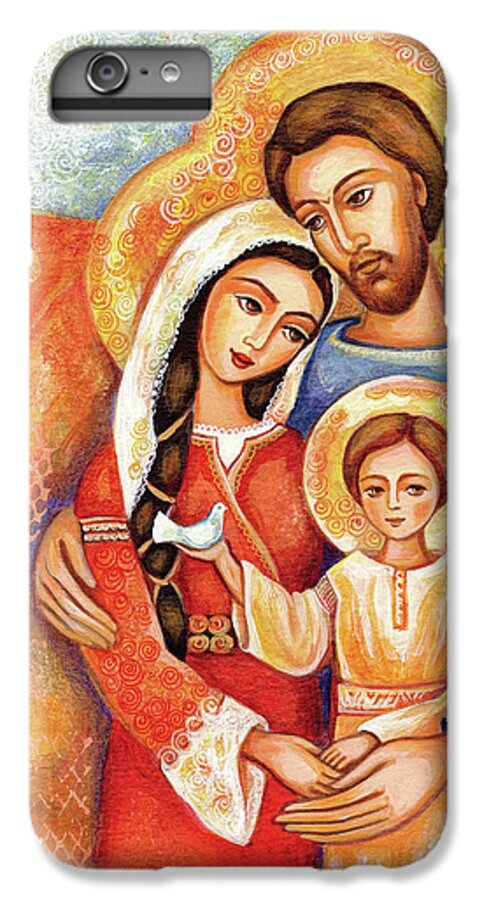 Holy Family iPhone 6s Plus Case featuring the painting The Holy Family by Eva Campbell