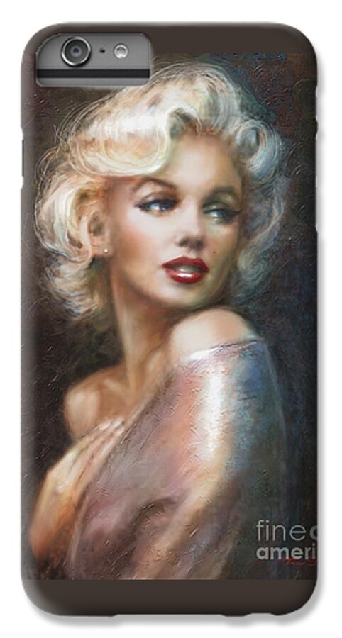 Theo Danella iPhone 6s Plus Case featuring the painting Marilyn WW soft by Theo Danella