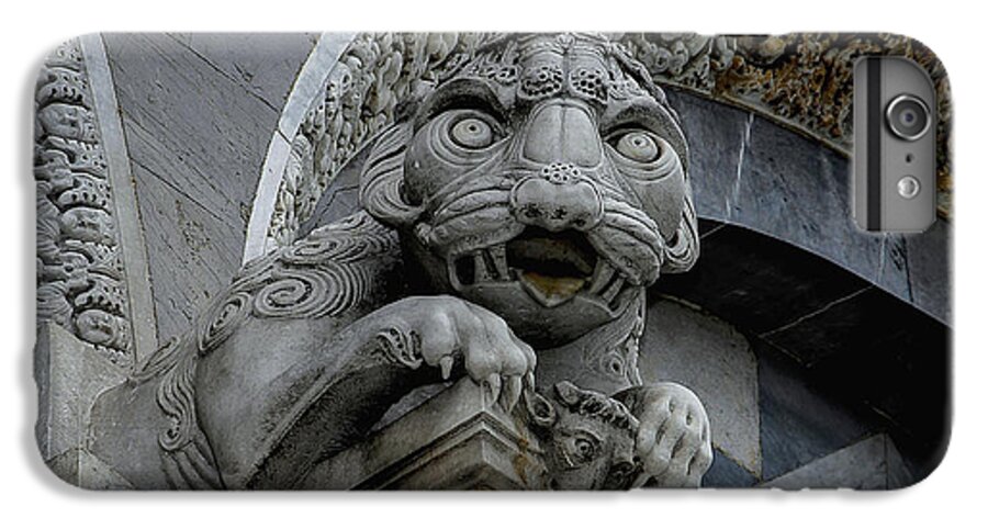 Poised To Spring Superbly Sculpted Medieval Lion Snarls From The Cathedral At Pisa Tuscany Italy Iphone 6s Plus Case For Sale By Terence Kerr