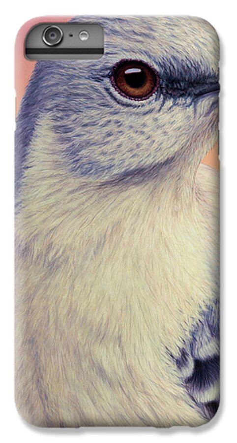 Mockingbird iPhone 6s Plus Case featuring the painting Portrait of a Mockingbird by James W Johnson