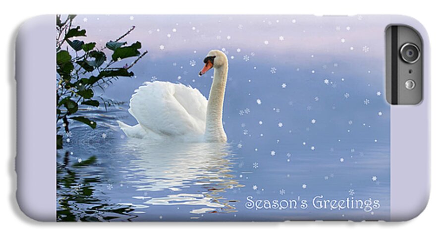 Swan iPhone 6s Plus Case featuring the photograph Snow Swan II by Jessica Jenney
